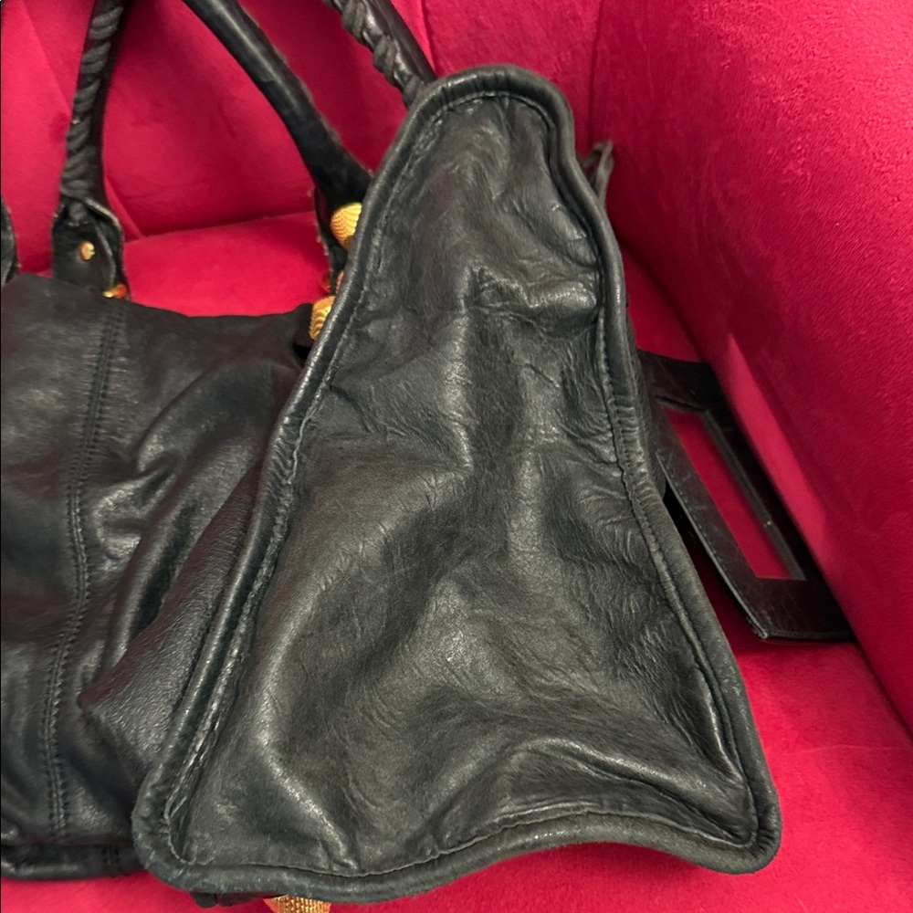 Balenciaga Large Giant 21 Gold Hardware Work Bag - Black Lambskin leather - Picture 4 of 16